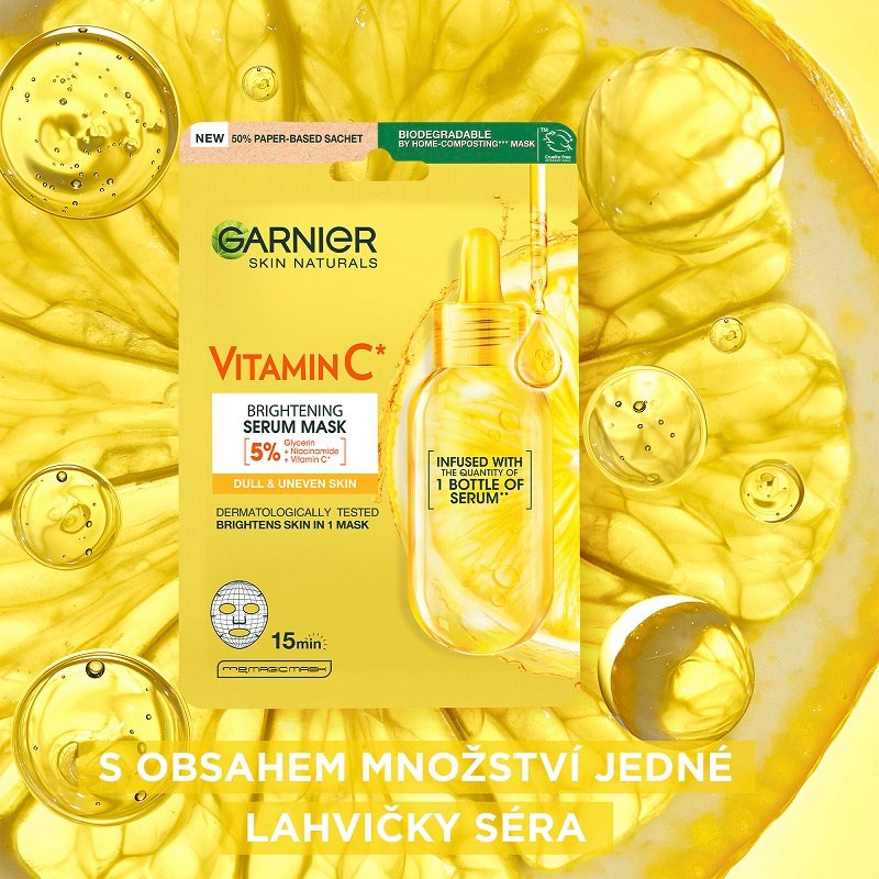 Garnier textilní maska s vitamínem C pro rozjasnění pleti - 4